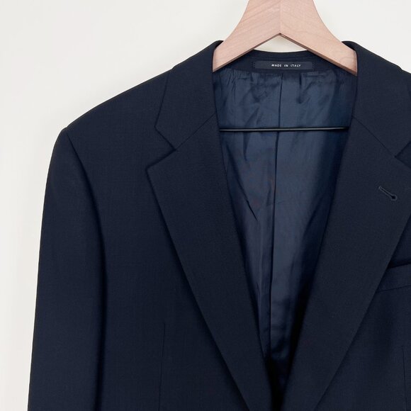 Armani Collezioni Harry Rosen 100% Wool Black Blazer Suit Jacket Coat Italy 42 R - Picture 4 of 13